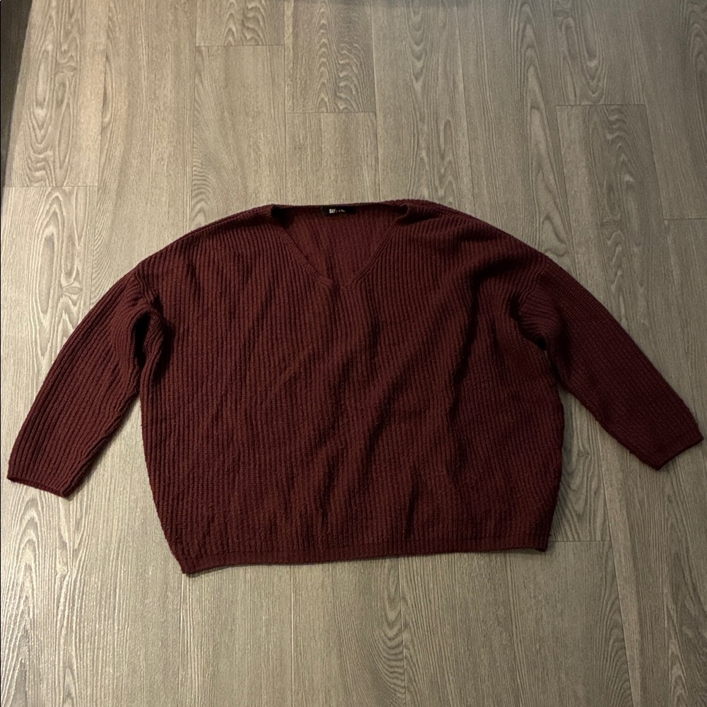 Women's Burgundy Sweater